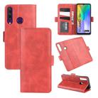 For Huawei Y6p Dual-side Magnetic Buckle Horizontal Flip Leather Case with Holder & Card Slots & Wallet(Red) - 1