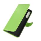 For Huawei Y6p Litchi Texture Horizontal Flip Protective Case with Holder & Card Slots & Wallet(Green) - 6