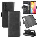 For Xiaomi Mi Note 10 Lite Dual-side Magnetic Buckle Horizontal Flip Leather Case with Holder & Card Slots & Wallet(Black) - 1