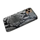 For iPhone 11 Pro Max Snake Skin Pattern PU+PVC Material Shockproof Mobile Protective Case(Light Grey) - 4
