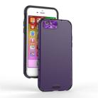 For iPhone 6 / 6s   Shockproof Grain PC + TPU Case(Purple) - 1