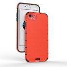 For iPhone 8 / 7 Shockproof Grain PC + TPU Case(Red) - 1