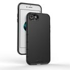 For iPhone 8 / 7 Shockproof Grain PC + TPU Case(Black) - 1