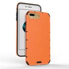 For iPhone 8 Plus / 7 Plus  Shockproof Grain PC + TPU Case(Orange) - 1