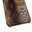 For iPhone X/XS Snake Skin Pattern PU+PVC Material Shockproof Mobile Protective Case(Light Brown) - 5