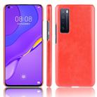 For Huawei Nova 7 Shockproof Litchi Texture PC + PU Case(Red) - 1
