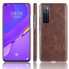 For Huawei Nova 7 Shockproof Litchi Texture PC + PU Case(Brown) - 1