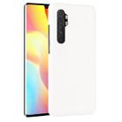 For Xiaomi Mi Note 10 Lite Shockproof Crocodile Texture PC + PU Case(White) - 1