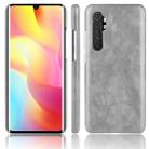 For Xiaomi Mi Note 10 Lite Shockproof Litchi Texture PC + PU Case(Gray) - 1