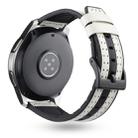 22mm For Huawei Watch GT2e / GT2 46mm Silicone Skin Carbon Fiber Watch Band(White) - 1