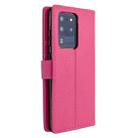 For Samsung Galaxy S20 Ultra Litchi Texture Horizontal Flip Leather Case with Holder & Card Slots & Wallet & Photo Frame(Rose) - 7