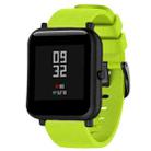20mm For Huami Amazfit GTS / Samsung Galaxy Watch Active 2 / Gear Sport Silicone Watch Band(Grass green) - 1