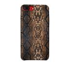 For iPhone 8Plus / 7Plus Snake Skin Pattern PU+PVC Material Shockproof Mobile Protective Case(Light Brown) - 1