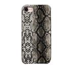 For iPhone 8 / 7 Snake Skin Pattern PU+PVC Material Shockproof Mobile Protective Case(Light Grey) - 1