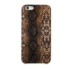For iPhone 6Plus / 6SPlus Snake Skin Pattern PU+PVC Material Shockproof Mobile Protective Case(Light Brown) - 1