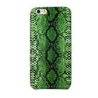 For iPhone 6 / 6s Snake Skin Pattern PU+PVC Material Shockproof Mobile Protective Case(Grass Cyan) - 1