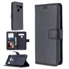 For LG G8ST Litchi Texture Horizontal Flip Leather Case with Holder & Card Slots & Wallet & Photo Frame(Black) - 1