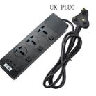 T11 high power 3000W multi-functional plug-in with independent switch and USB interface porous universal socket, UK Plug - 1