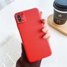 For iPhone XS Max All-Inclusive Pure Prime Skin Plastic Case with Lens Ring Protection Cover(Red) - 1