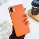 For iPhone XS Max All-Inclusive Pure Prime Skin Plastic Case with Lens Ring Protection Cover(Orange) - 1