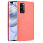 For Huawei Honor 30 Pro Shockproof Crocodile Texture PC + PU Case(Red) - 1