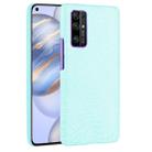 For Huawei Honor 30 Shockproof Crocodile Texture PC + PU Case(Light green) - 1