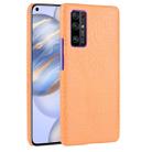 For Huawei Honor 30 Shockproof Crocodile Texture PC + PU Case(Orange) - 1