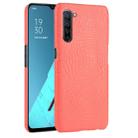 For OPPO Find X2 Lite / Reno 3 5G Shockproof Crocodile Texture PC + PU Case(Red) - 1