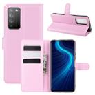 For Huawei Honor X10 5G Litchi Texture Horizontal Flip Protective Case with Holder & Card Slots & Wallet(Pink) - 1