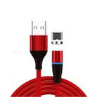 3A USB to USB-C / Type-C Fast Charging + 480Mbps Data Transmission Mobile Phone Magnetic Suction Fast Charging Data Cable, Cable Length: 1m(Red) - 1