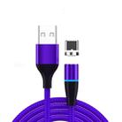 3A USB to USB-C / Type-C Fast Charging + 480Mbps Data Transmission Mobile Phone Magnetic Suction Fast Charging Data Cable, Cable Length: 1m(Blue) - 1