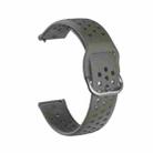 20mm For Huami Amazfit GTS / Samsung Galaxy Watch Active 2 / Huawei Watch GT2 42MM Inner Buckle Breathable Watch Band(Gray) - 1