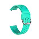 20mm For Huami Amazfit GTS / Samsung Galaxy Watch Active 2 / Huawei Watch GT2 42MM Inner Buckle Breathable Watch Band(Teal) - 1