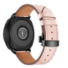 22mm For Huawei Watch GT2e / GT2 46mm Black Butterfly Buckle Leather Watch Band(Pink) - 1