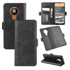 For Nokia 5.3 Dual-side Magnetic Buckle Horizontal Flip Leather Case with Holder & Card Slots & Wallet(Black) - 1