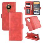 For Nokia 5.3 Dual-side Magnetic Buckle Horizontal Flip Leather Case with Holder & Card Slots & Wallet(Red) - 1