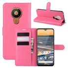 For Nokia 5.3 Litchi Texture Horizontal Flip Protective Case with Holder & Card Slots & Wallet(Rose red) - 1