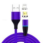 2 in 1 3A USB to 8 Pin + Micro USB Fast Charging + 480Mbps Data Transmission Mobile Phone Magnetic Suction Fast Charging Data Cable, Cable Length: 1m((Blue) - 1