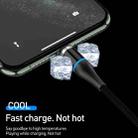 2 in 1 3A USB to 8 Pin + USB-C / Type-C Fast Charging + 480Mbps Data Transmission Mobile Phone Magnetic Suction Fast Charging Data Cable, Cable Length: 1m(Blue) - 15
