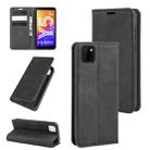 For Huawei Y5p/Honor 9SRetro-skin Business Magnetic Suction Leather Case with Holder & Card Slots & Wallet(Black) - 1