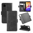 For Huawei Y5p/Honor 9S Dual-side Magnetic Buckle Horizontal Flip Leather Case with Holder & Card Slots & Wallet(Black) - 1