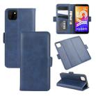 For Huawei Y5p/Honor 9S Dual-side Magnetic Buckle Horizontal Flip Leather Case with Holder & Card Slots & Wallet(Dark Blue) - 1