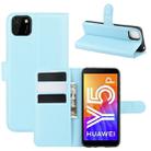 For Huawei Y5p/Honor 9S Litchi Texture Horizontal Flip Protective Case with Holder & Card Slots & Wallet(Blue) - 1