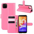 For Huawei Y5p/Honor 9S Litchi Texture Horizontal Flip Protective Case with Holder & Card Slots & Wallet(Rose red) - 1