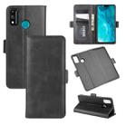 For Huawei Honor 9X lite Dual-side Magnetic Buckle Horizontal Flip Leather Case with Holder & Card Slots & Wallet(Black) - 1