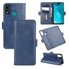 For Huawei Honor 9X lite Dual-side Magnetic Buckle Horizontal Flip Leather Case with Holder & Card Slots & Wallet(Dark Blue) - 1