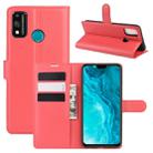 For Huawei Honor 9X lite Litchi Texture Horizontal Flip Protective Case with Holder & Card Slots & Wallet(Red) - 1