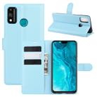 For Huawei Honor 9X lite Litchi Texture Horizontal Flip Protective Case with Holder & Card Slots & Wallet(Blue) - 1