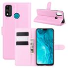 For Huawei Honor 9X lite Litchi Texture Horizontal Flip Protective Case with Holder & Card Slots & Wallet(Pink) - 1