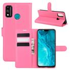 For Huawei Honor 9X lite Litchi Texture Horizontal Flip Protective Case with Holder & Card Slots & Wallet(Rose red) - 1